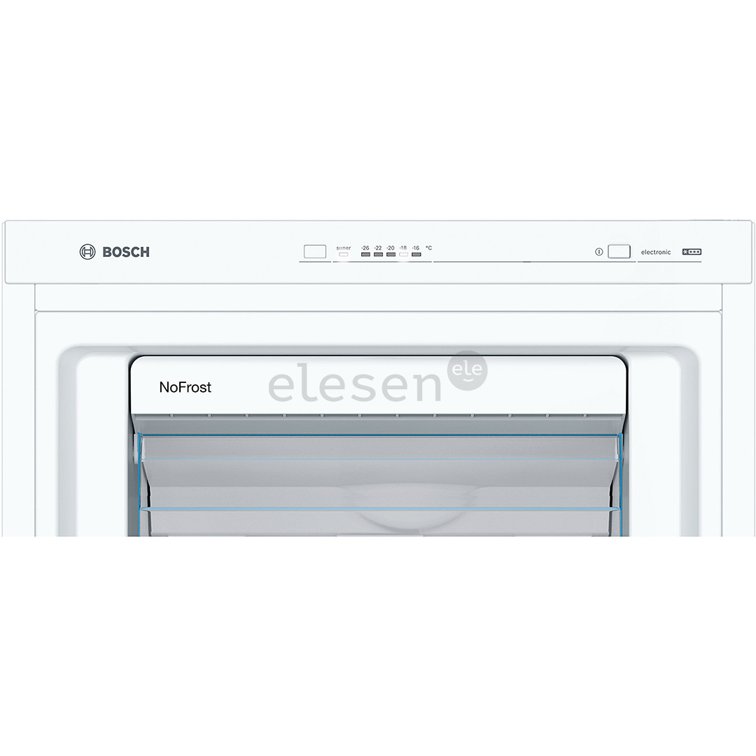 Bosch, Series 4, NoFrost, 242 л, высота 186 см, белый - Морозильник