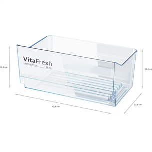 Bosch, Series 4, 346 L, aukštis 186 cm, baltas - Šaldytuvas