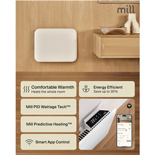 Mill Gen 4, Wi-Fi, 400 W, baltas - Elektrinis radiatorius