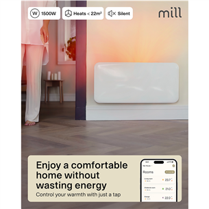 Mill Gen 4, Wi-Fi, 1500 Вт, белый - Электрический радиатор c подставкой