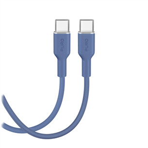 Puro Soft, USB-C / USB-C, 1,5 m, mėlynas - Laidas PUCCCICON15MTBLUE17