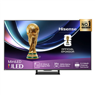 Hisense U7Q PRO, 55'', 4K UHD, ULED, Mini LED, черный - Телевизор 55U7QPRO