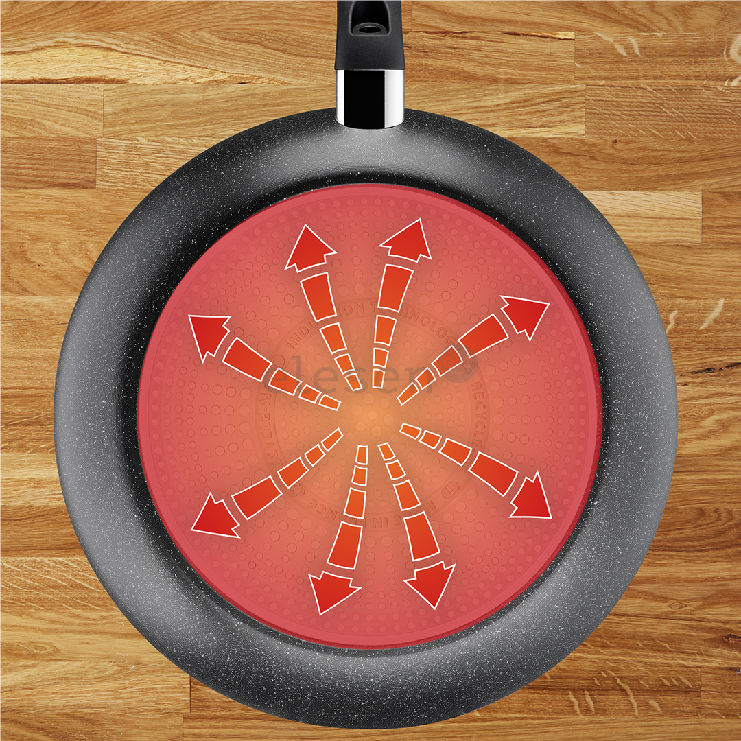 Tefal Dark Essential, 24/28 cm, juodas - Keptuvių rinkinys