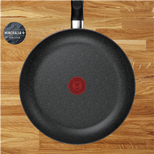 Tefal Dark Essential, 24/28 cm, juodas - Keptuvių rinkinys