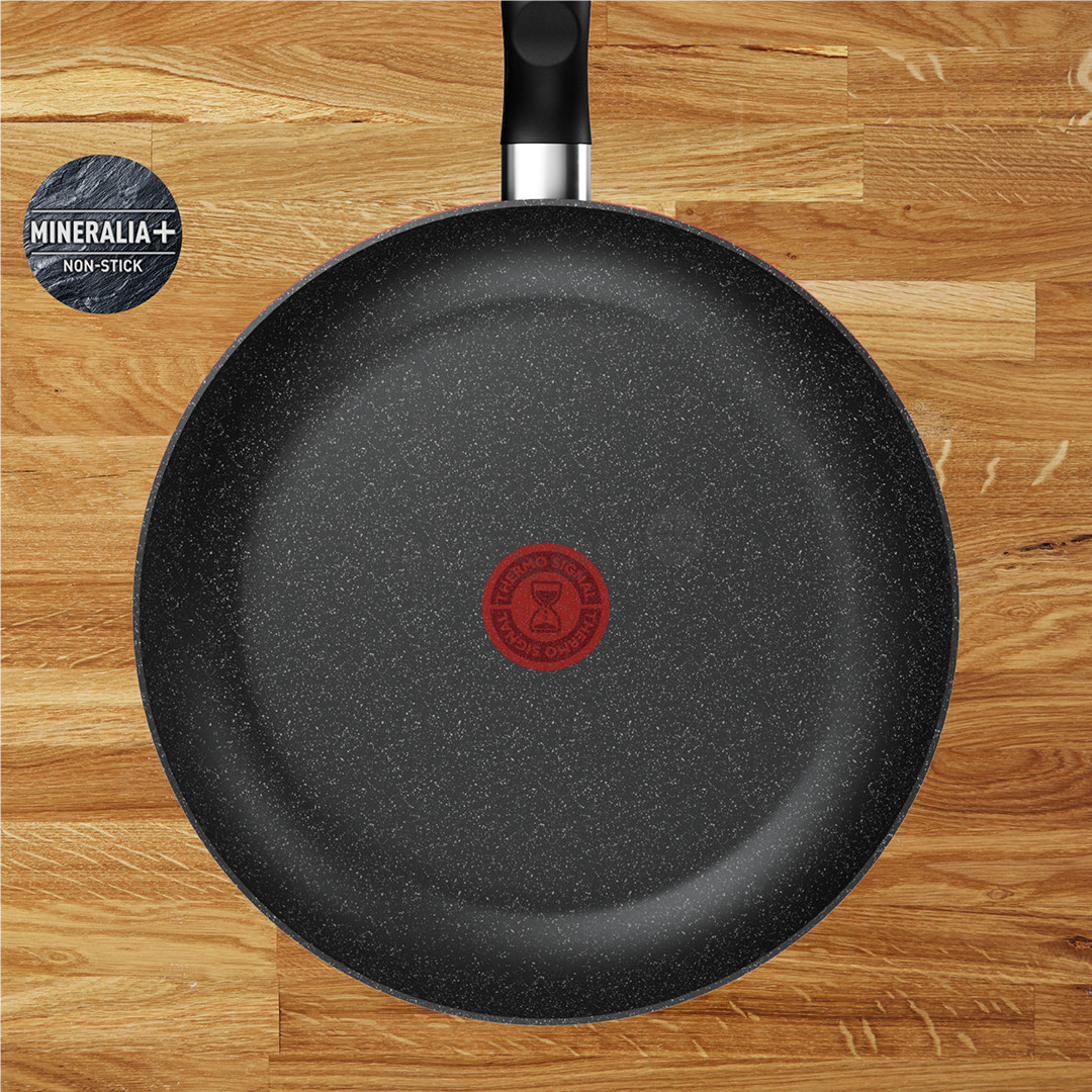 Tefal Dark Essential, 24/28 cm, black - Frypan set