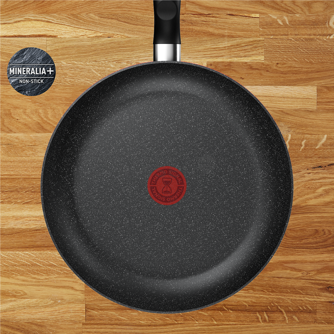 Tefal Dark Essential, 24/28 cm, juodas - Keptuvių rinkinys