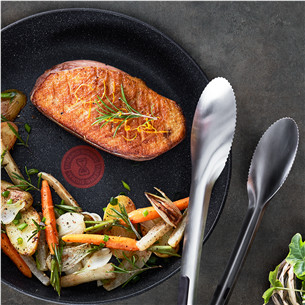 Tefal Dark Essential, 24/28 cm, black - Frypan set