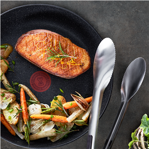 Tefal Dark Essential, 24/28 cm, juodas - Keptuvių rinkinys