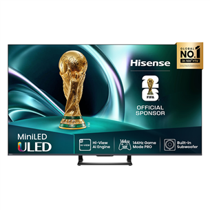 Hisense U7Q, 65'', 4K UHD, Mini LED, черный - Телевизор 65U7Q