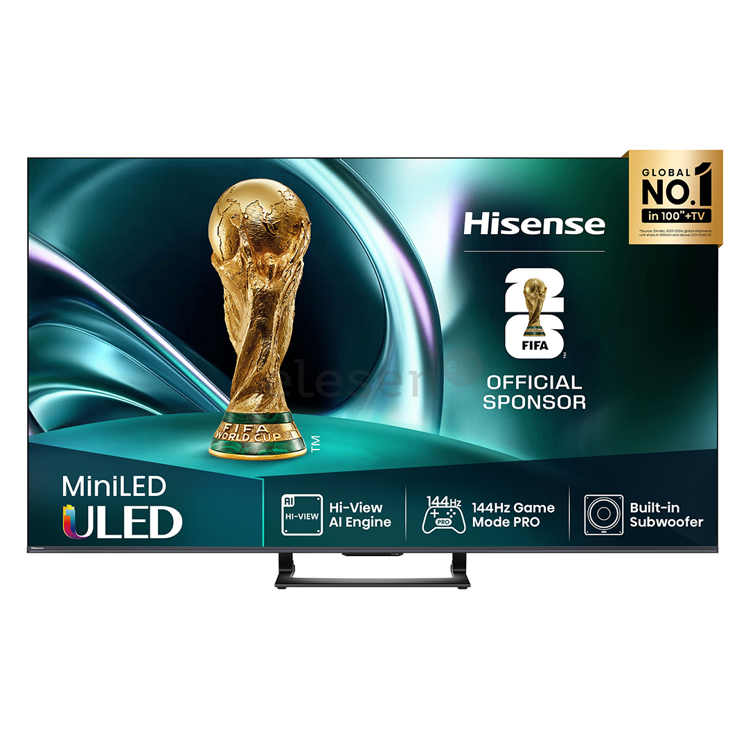 Hisense U7Q, 65'', 4K UHD, Mini LED, black - TV