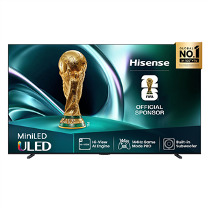 Hisense U7Q, 85'', 4K UHD, Mini LED, juodas - Televizorius 85U7Q