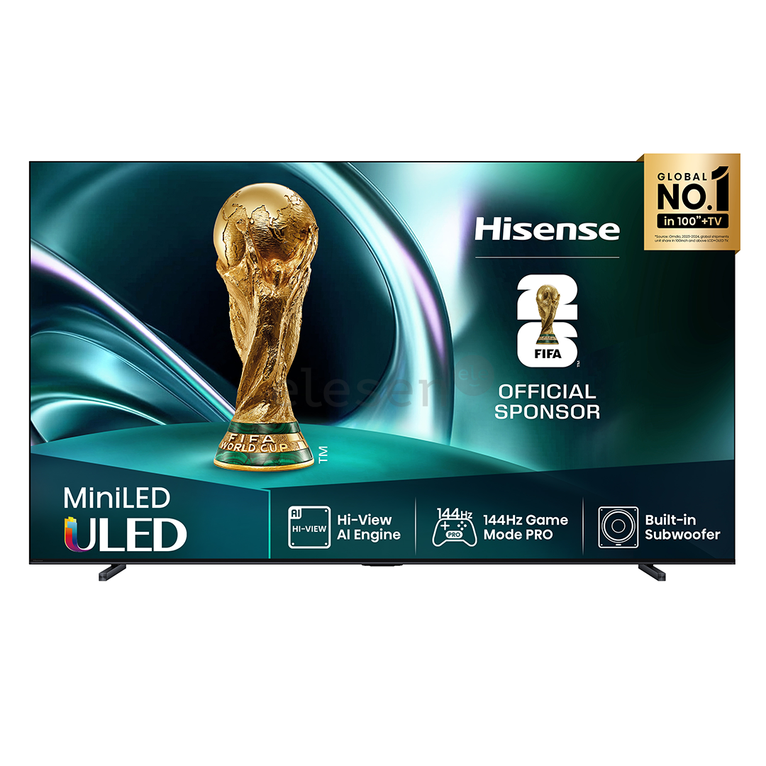 Hisense U7Q, 85'', 4K UHD, Mini LED, черный - Телевизор