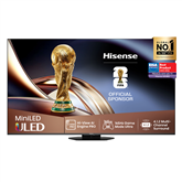 Hisense U8Q, 65'', 4K UHD, ULED, Mini LED, black - TV