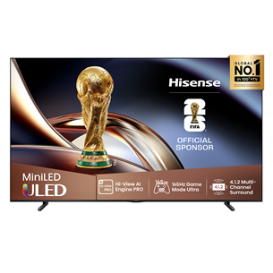 Hisense U8Q, 100'', 4K UHD, ULED, Mini LED, black - TV 100U8Q