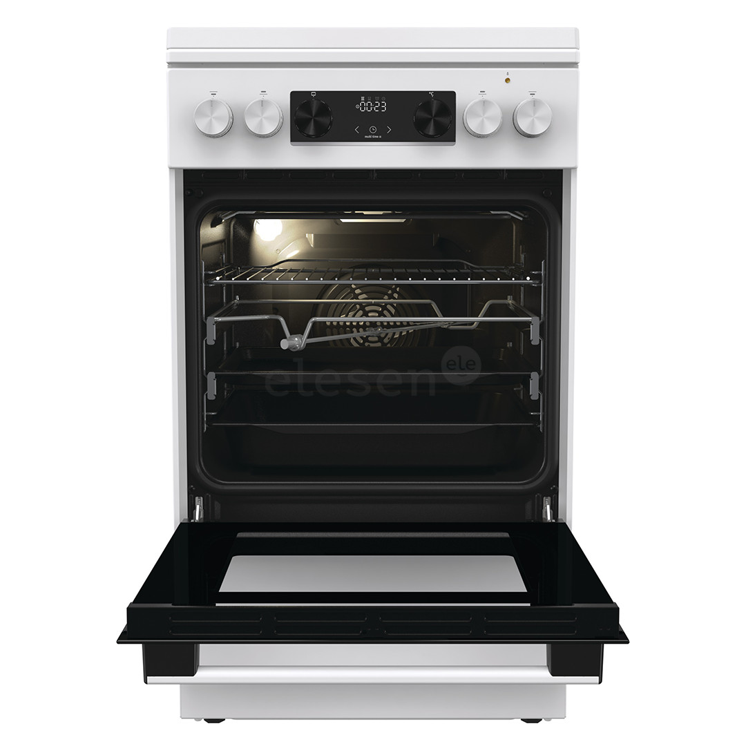 Gorenje, 70 L, width 50 cm, white - Gas cooker with electric oven