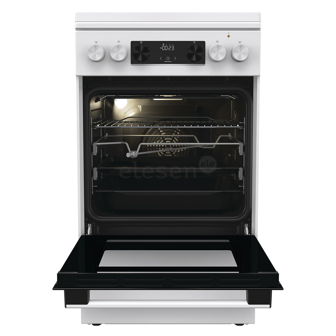 Gorenje, 70 L, width 50 cm, white - Gas cooker with electric oven