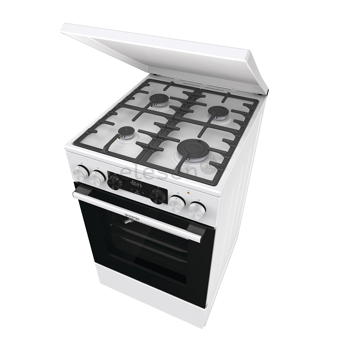 Gorenje, 70 L, width 50 cm, white - Gas cooker with electric oven