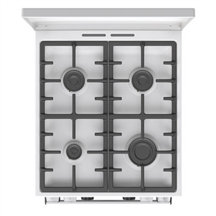 Gorenje, 70 L, width 50 cm, white - Gas cooker with electric oven