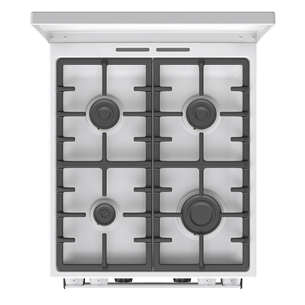 Gorenje, 70 L, width 50 cm, white - Gas cooker with electric oven