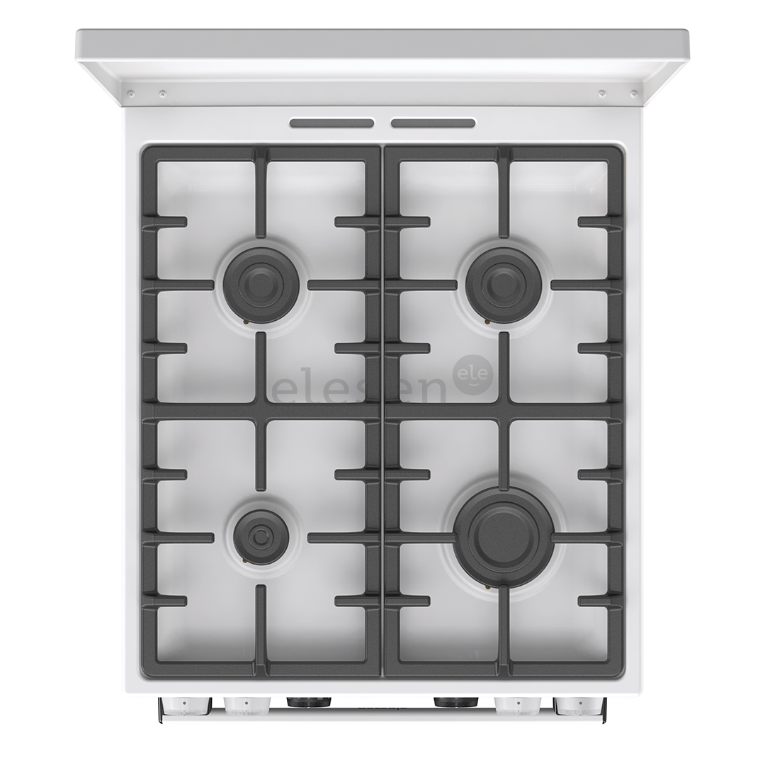 Gorenje, 70 L, width 50 cm, white - Gas cooker with electric oven