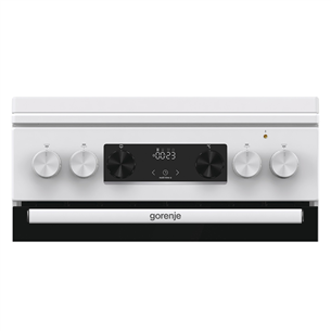 Gorenje, 70 L, width 50 cm, white - Gas cooker with electric oven