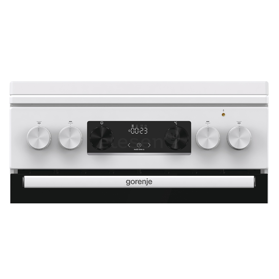 Gorenje, 70 L, width 50 cm, white - Gas cooker with electric oven