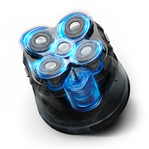 Rowenta GentleBald, Wet & Dry, черный/синий - Бритва для головы