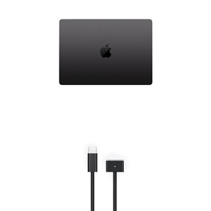 Apple MacBook Pro 14 (2025) M5, 10C/10C, 24 GB, 1 TB, SWE, juodas - Nešiojamasis kompiuteris