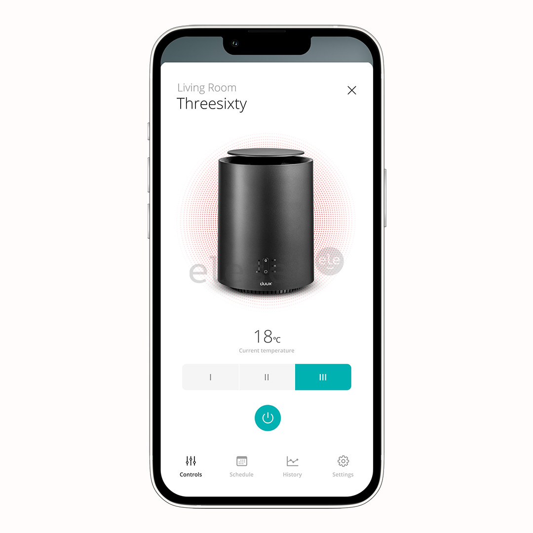 Duux Threesixty Gen2 1800 W, 30 m², pilkas - Šildytuvas ir ventiliatorius