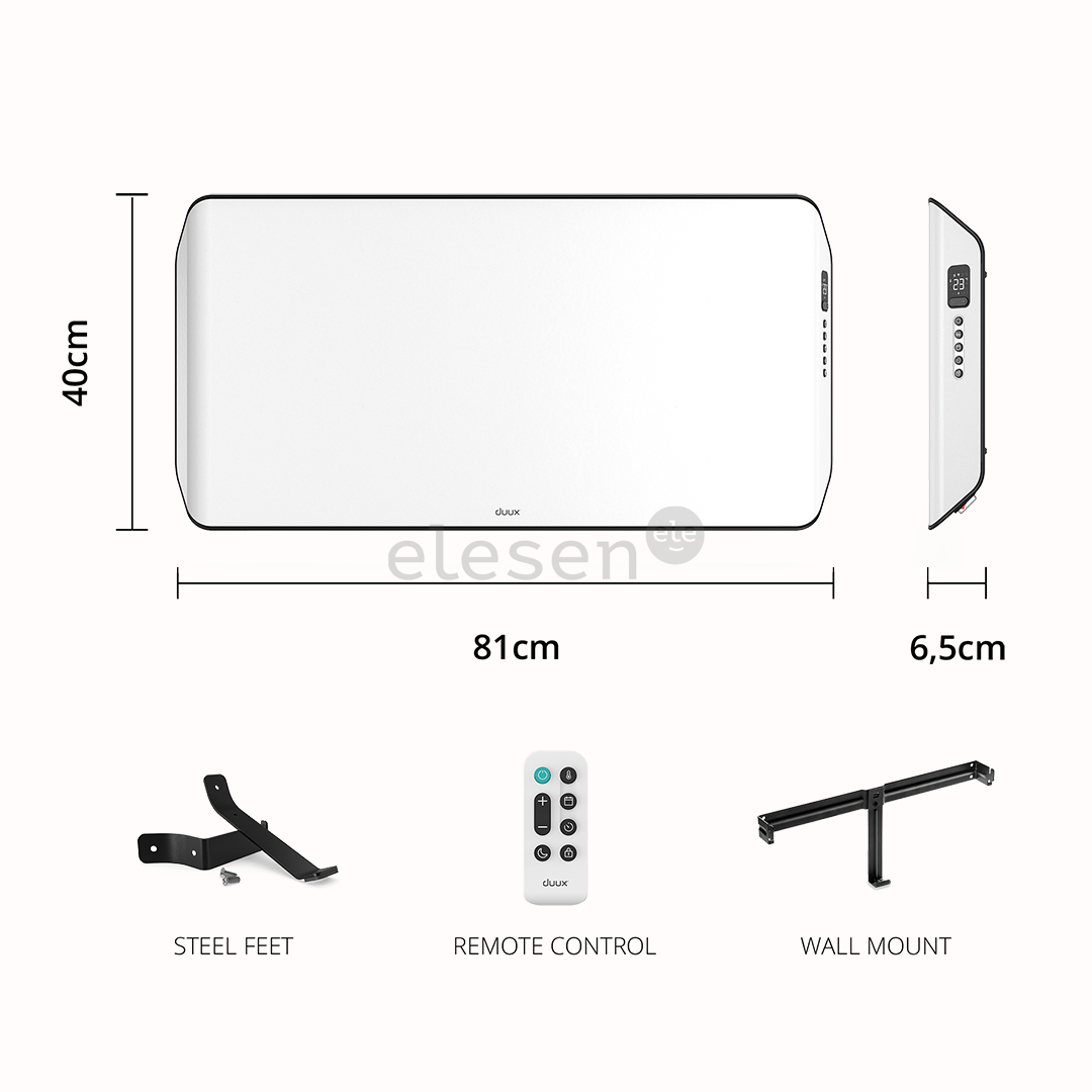 Duux Edge 1500 Smart 1500 W, 20 m², baltas - Konvekcinis radiatorius