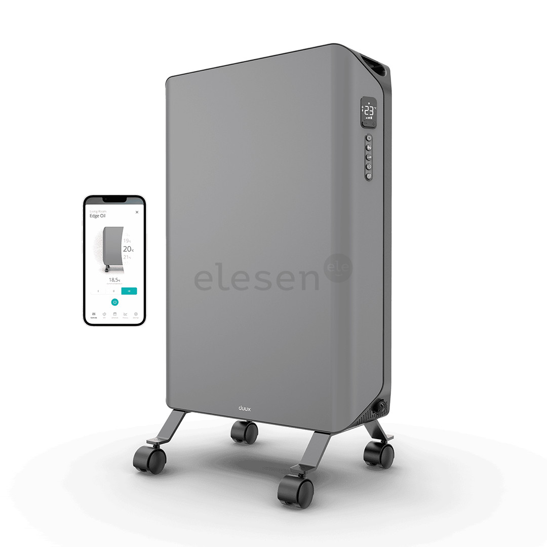 Duux Edge Oil, 2000 W, pilkas - Tepalinis radiatorius