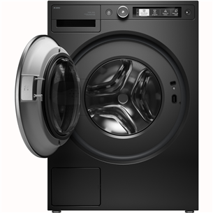 Asko Steel Seal, 9 kg, gylis 57,2 cm, 1600 aps./min., juoda - Skalbimo mašina