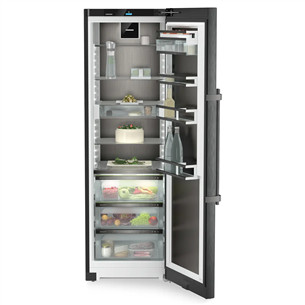 Liebherr Peak BioFresh, 386 L, aukštis 186 cm, juodo nerūdijančio plieno - Šaldytuvas