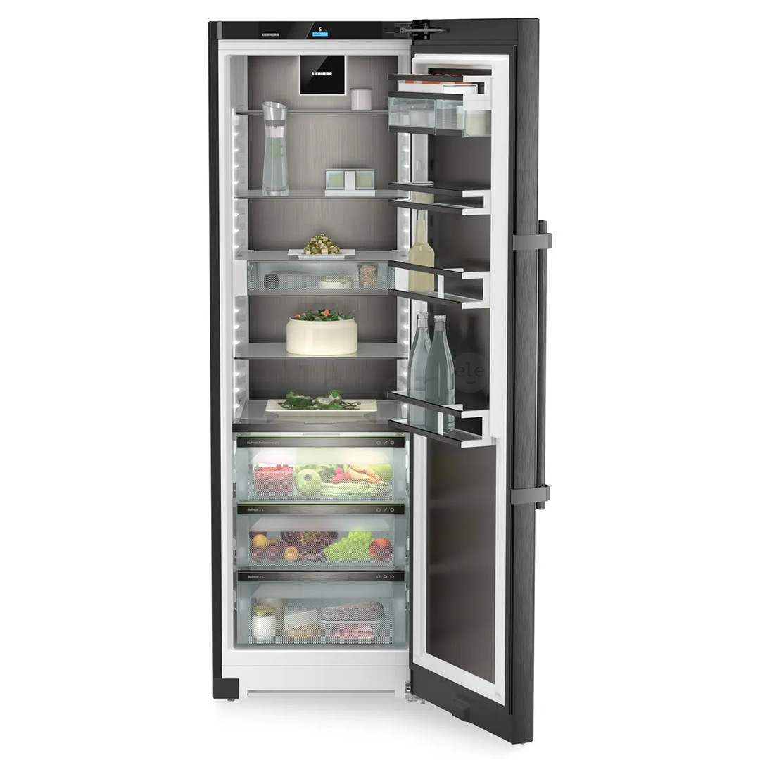 Liebherr Peak BioFresh, 386 L, aukštis 186 cm, juodo nerūdijančio plieno - Šaldytuvas