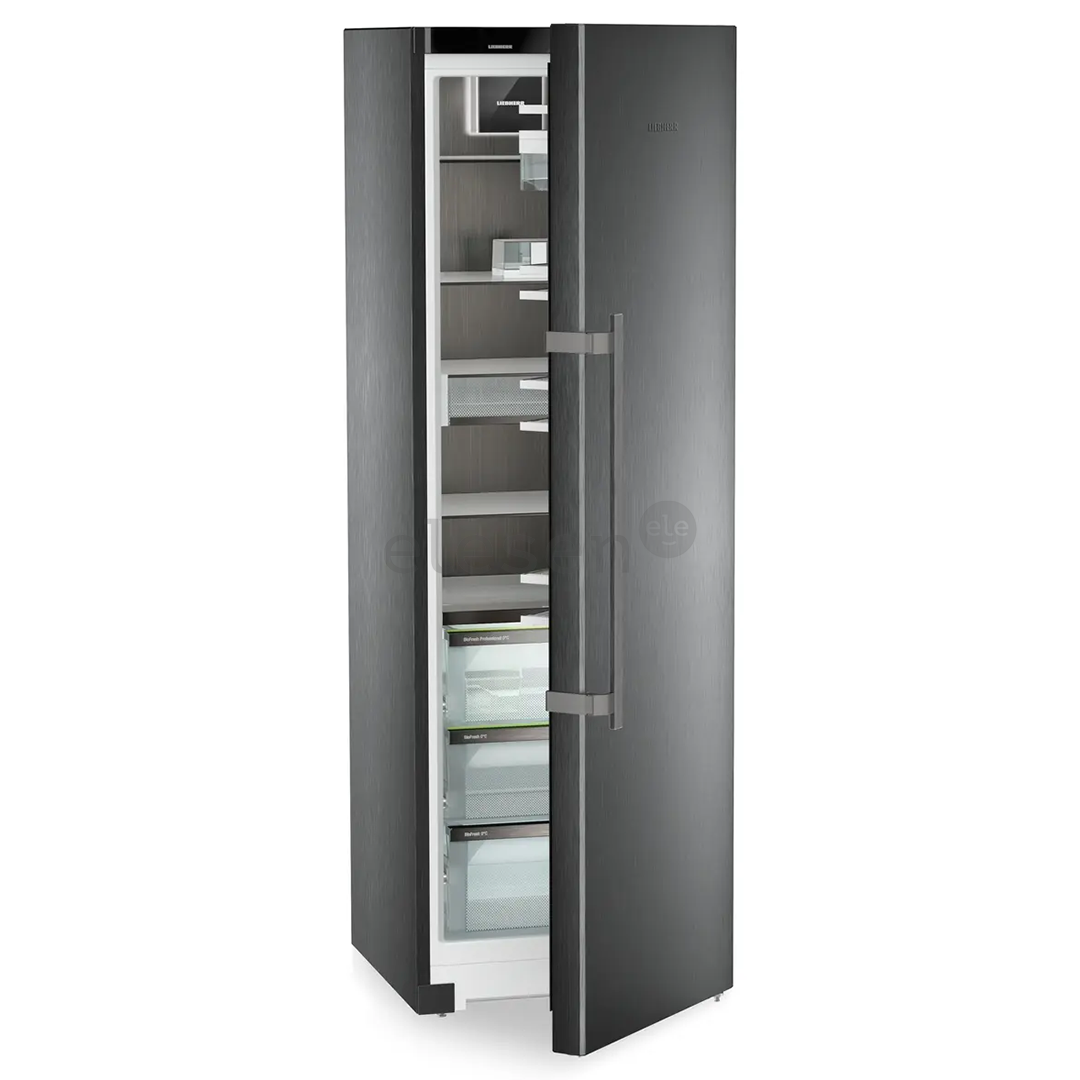 Liebherr Peak BioFresh, 386 L, aukštis 186 cm, juodo nerūdijančio plieno - Šaldytuvas