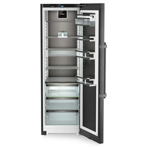 Liebherr Peak BioFresh, 386 L, aukštis 186 cm, juodo nerūdijančio plieno - Šaldytuvas