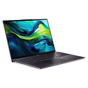Acer Swift 16 AI OLED, 16'', WQXGA+, OLED, 120 Гц, Ultra 5, 16 ГБ, 512 ГБ, ENG, черный - Ноутбук