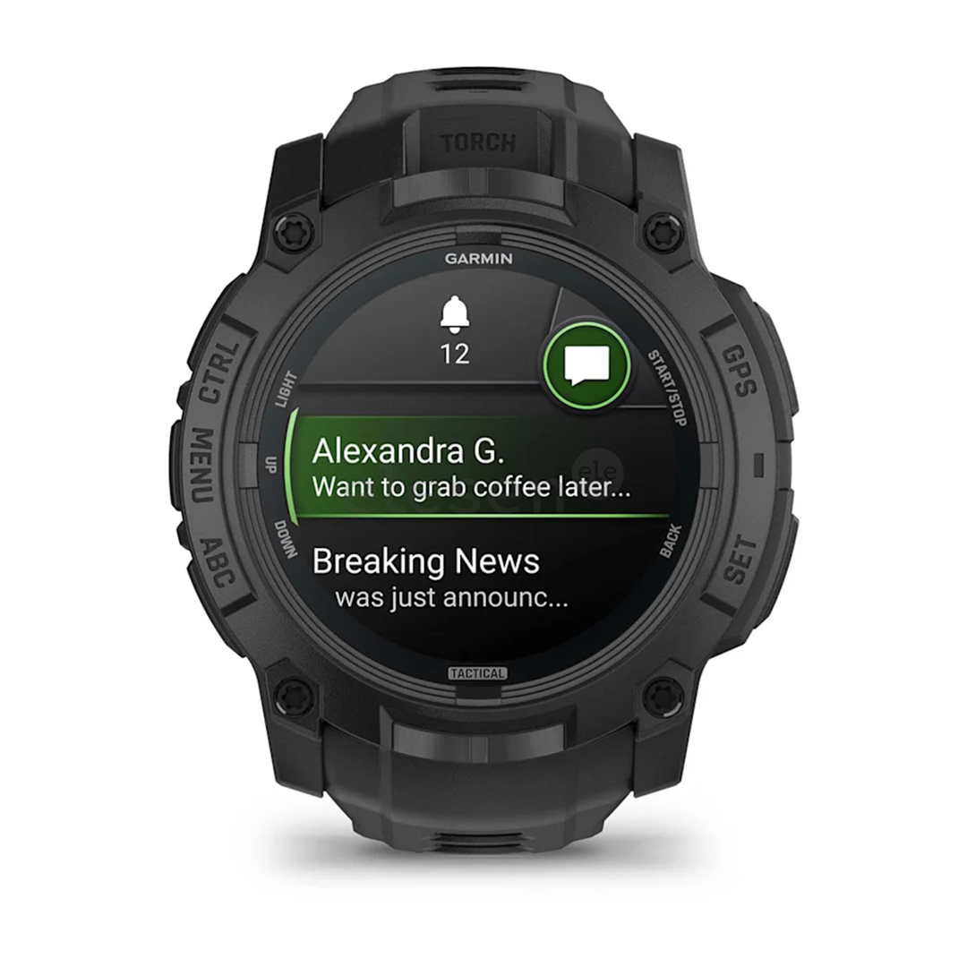 Garmin Instinct 3 Tactical Edition, 50 мм, черный - Спортивные часы