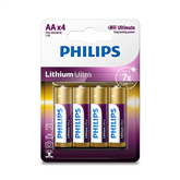 Philips Lithium Ultra, AA, 4 шт. - Батарейки