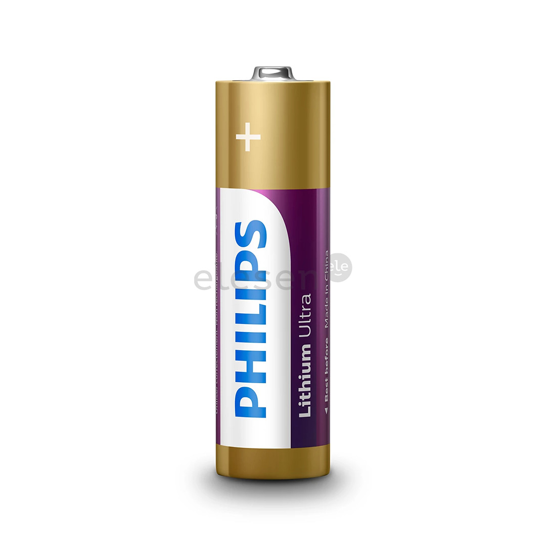 Philips Lithium Ultra, AA, 4 vnt. - Elementai