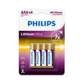 Philips Lithium Ultra, AAA, 4 шт. - Батарейки