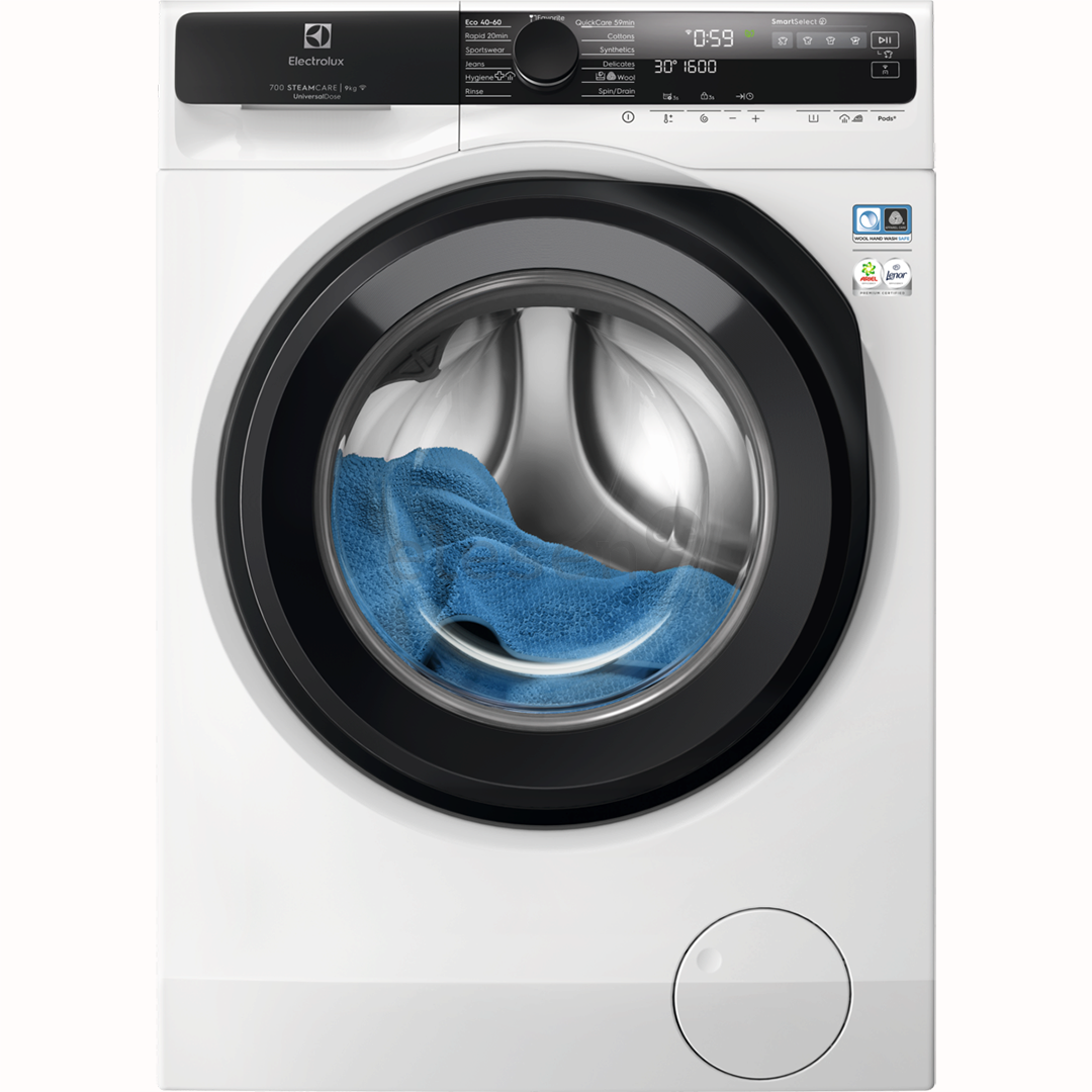 Electrolux 700 Series SteamCare, 9 kg, gylis 63,1 cm, 1600 aps./min. - Skalbimo mašina
