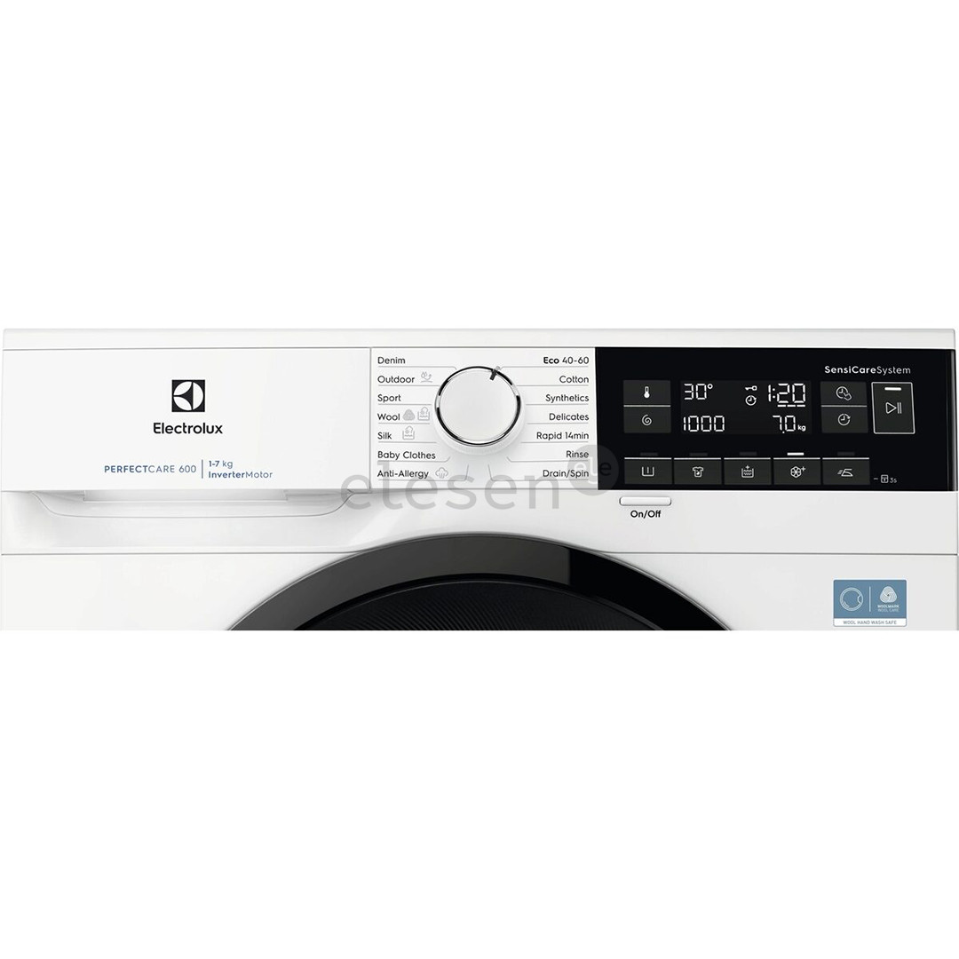 Electrolux 600 Series SensiCare, 7 kg, depth 44.9 cm, 1400 rpm - Front load washing machine
