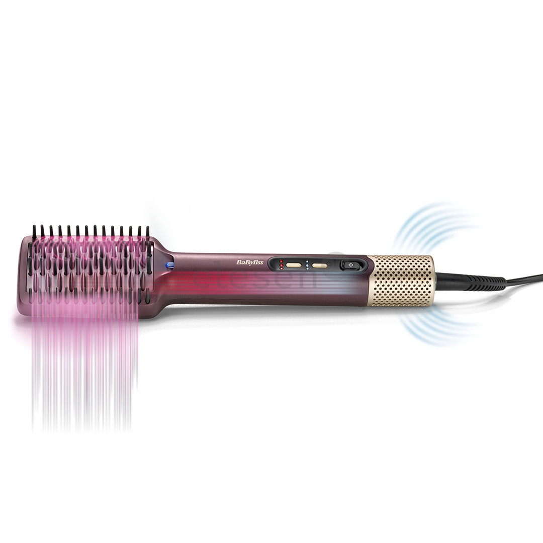 Babyliss Air Power Smooth, 900 Вт, фиолетовый/золотистый - Фен-щетка с выпрямителем