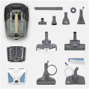 Thomas Amfibia Pro 4ALL, 1700 W, juodas/baltas/smėlio spalvos - Dulkių siurblys