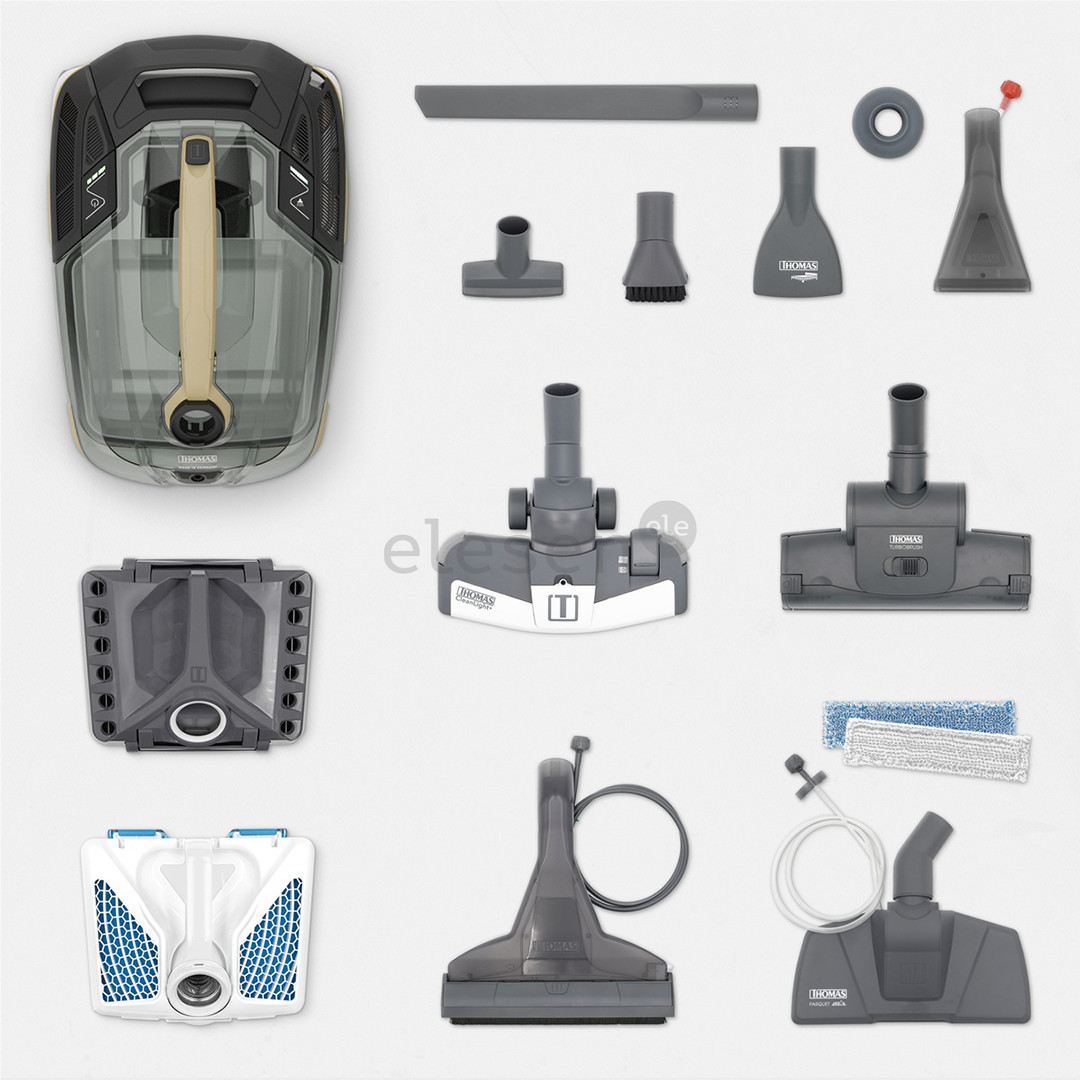 Thomas Amfibia Pro 4ALL, 1700 W, juodas/baltas/smėlio spalvos - Dulkių siurblys