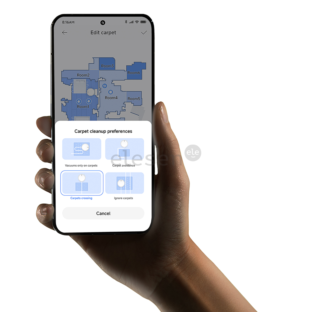 Xiaomi Vacuum H40, wet & dry, baltas - Dulkių siurblys robotas