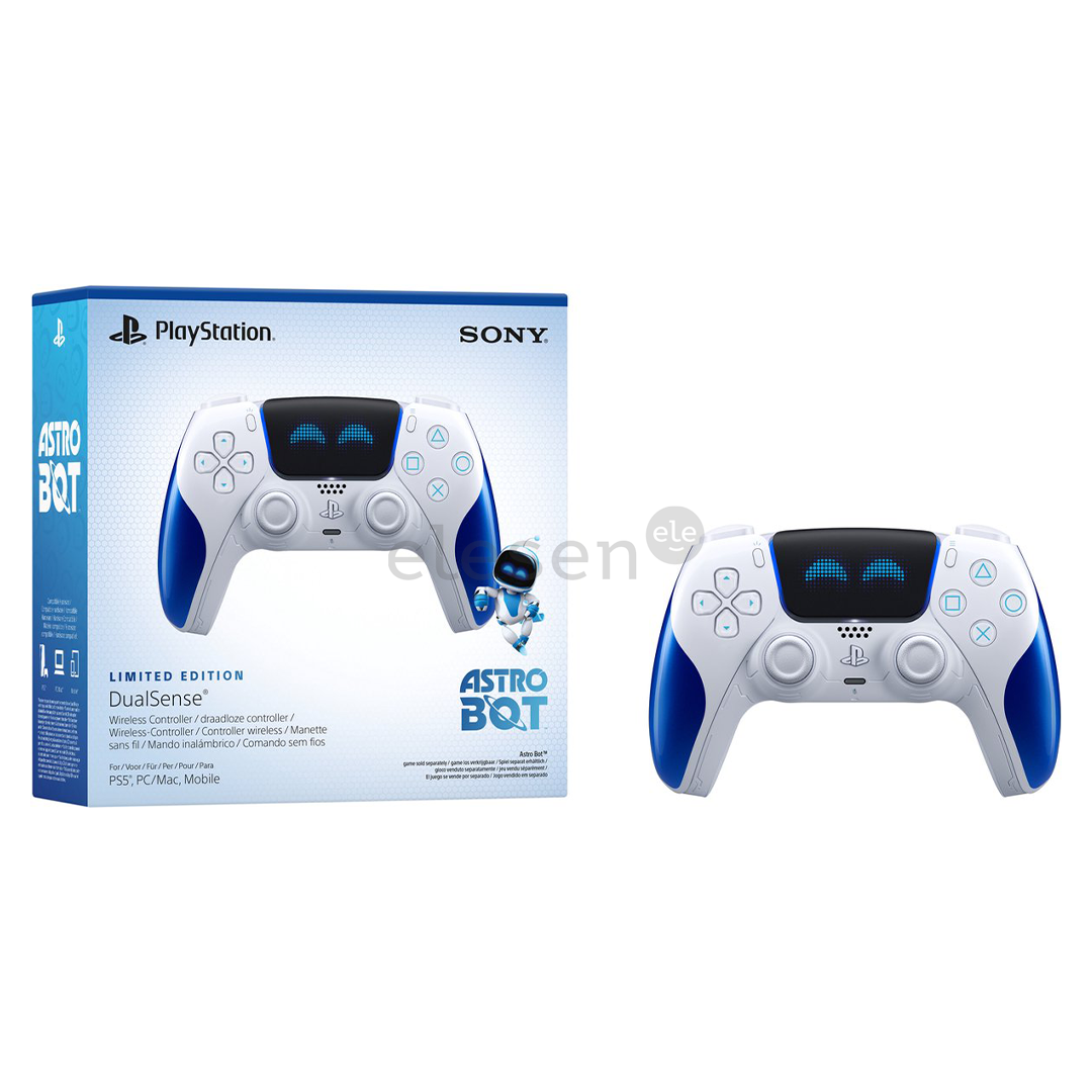 Sony DualSense ASTRO BOT Joyful Limited Edition, PlayStation 5, baltas/mėlynas - Žaidimų pultelis