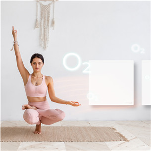 Aeno Premium Eco Smart Quadro, 500 W, baltas - Sieninis šildytuvas