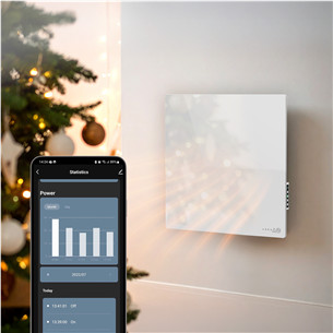 Aeno Premium Eco Smart Quadro, 500 W, baltas - Sieninis šildytuvas